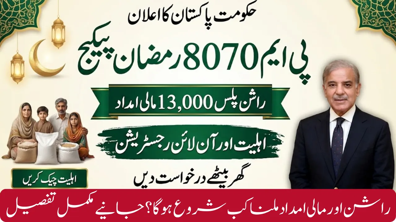 8070 Ramzan Relief Package PM 2026 Status Check by CNIC