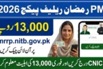 PM Ramzan Relief Package Rs13000 Check Online at pmrrp.nitb.gov.pk Portal